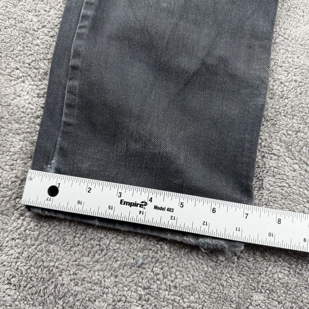 Signature‎ Levis S37 Slim Jeans Mens 36x32 Faded Black Denim Mid Rise